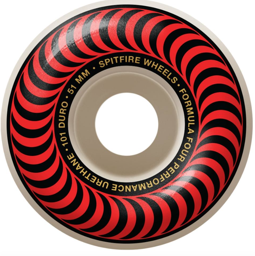 Spitfire Formula Four ウィール 52mm 101a Amazon.com : Spitfire Classics Skateboard Wheels, 4 Pack